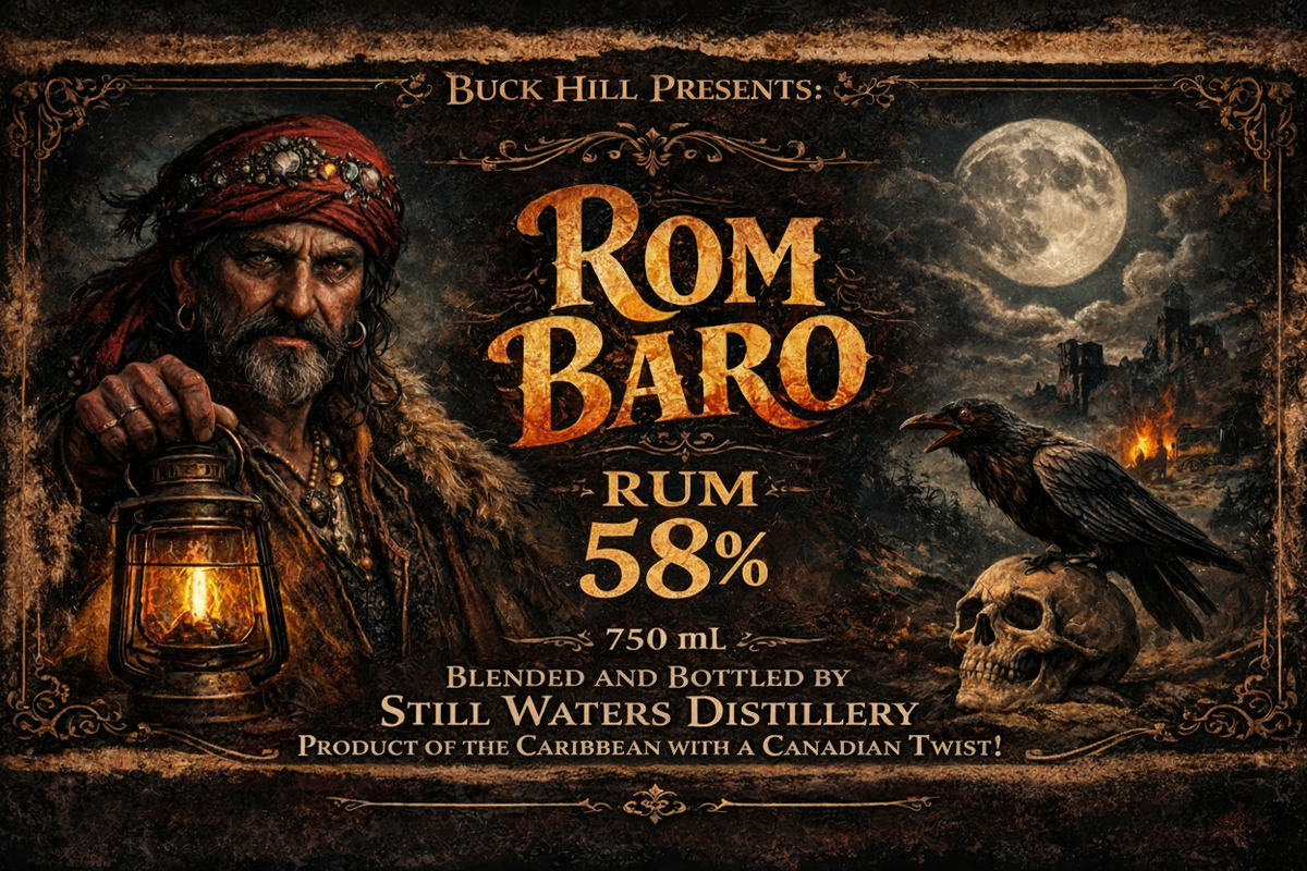 Rom Baro Rum 58% — Buck Hill Presents