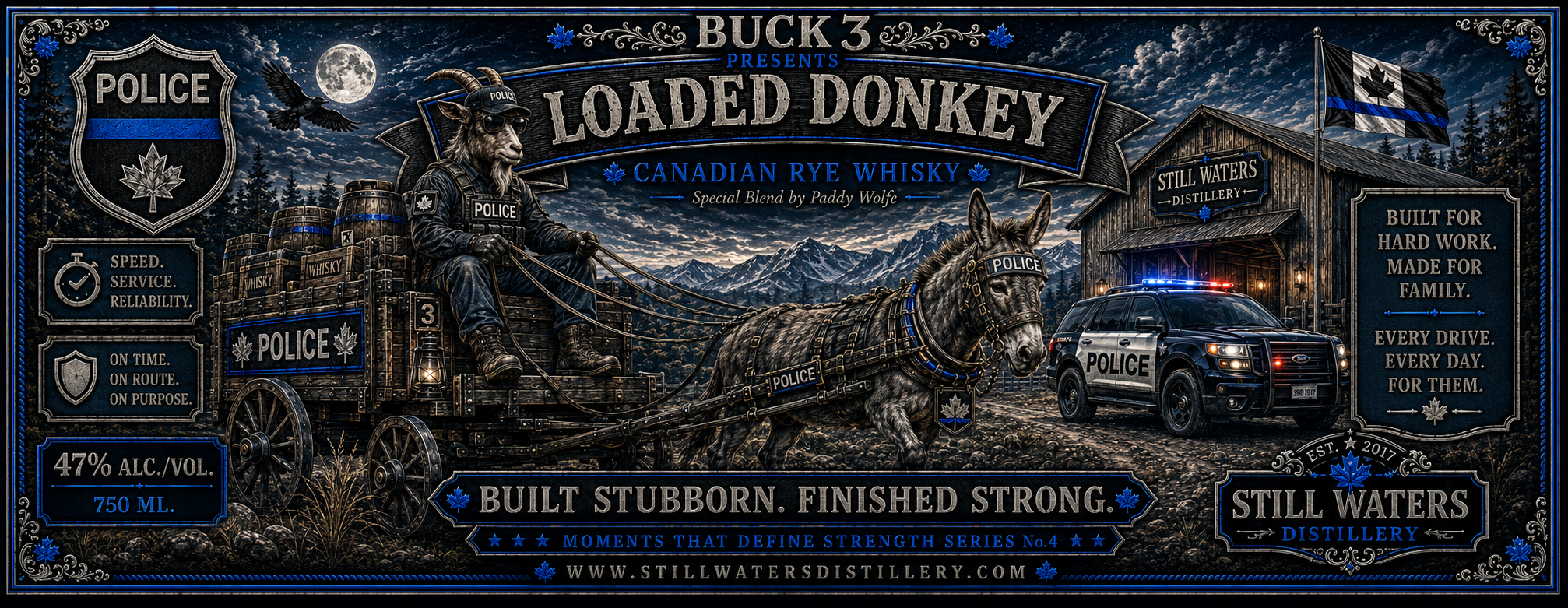 Buck 3 Presents: Loaded Donkey Canadian Rye Whisky LEO EDITION
